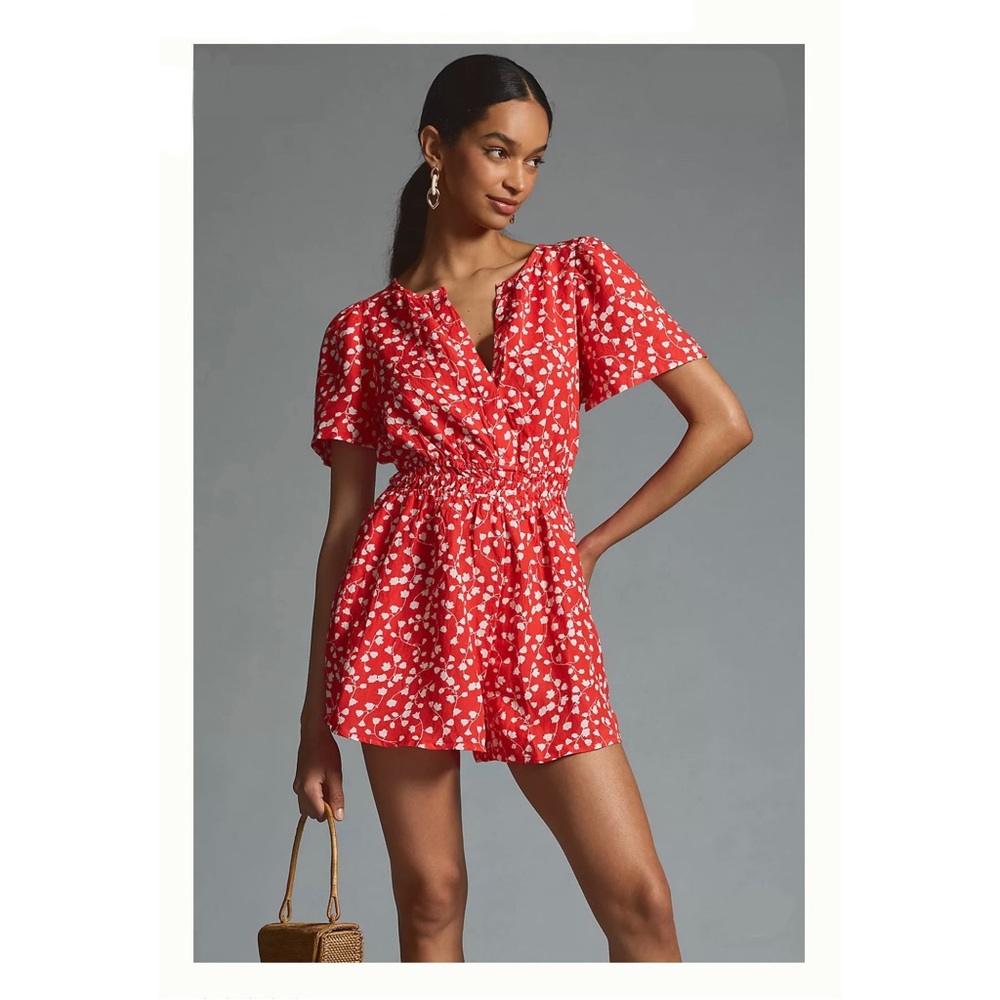 Anthropologie | The Somerset Romper: Linen Edition | XXS